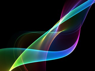      Elegant abstract colorful wave 