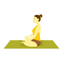 Half Lotus Pose Yoga Meditation