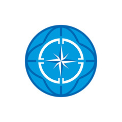 Compass World Logo Icon Design