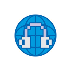Podcast World Logo Icon Design