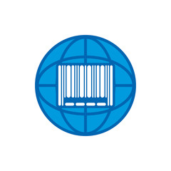 Barcode World Logo Icon Design