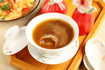  Chinese delicious food, shark fin soup.    