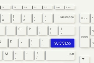 blue success button