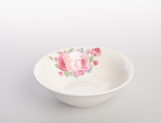 Fototapeta na wymiar bowl or ceramic bowl on a background.