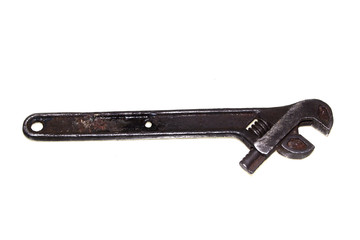 adjustable wrench isolated on white background