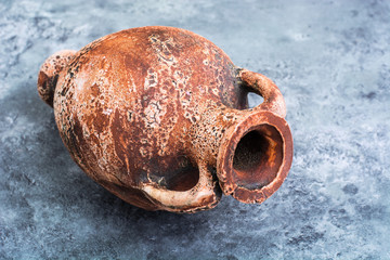 Decorative Greek amphora with handles