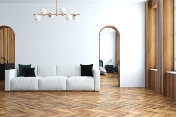 White living room, white sofa © ImageFlow