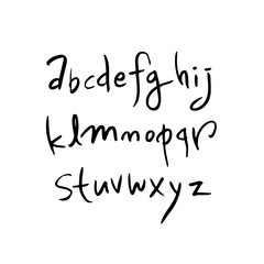 벡터 문자 / 손으로 쓴 글씨체