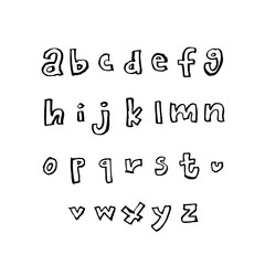 벡터 문자 / 손으로 쓴 글씨체