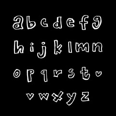 벡터 문자 / 손으로 쓴 글씨체