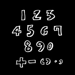 벡터 문자 / 손으로 쓴 글씨체