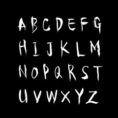 벡터 문자 / 손으로 쓴 글씨체