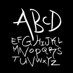 벡터 문자 / 손으로 쓴 글씨체