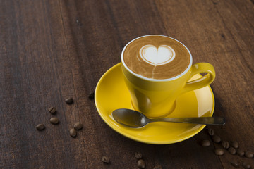 various coffee art latte