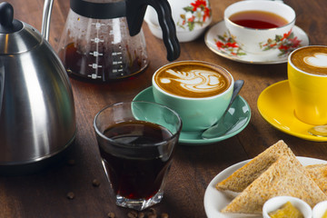 coffee and latte