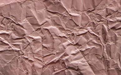 The texture of crumpled paper purple