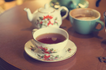 tea in cafe
