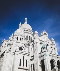 Fototapeta na wymiar Montmartre, including the Basilica of the Sacré Cœur