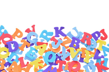 Letters colorful alphabet 