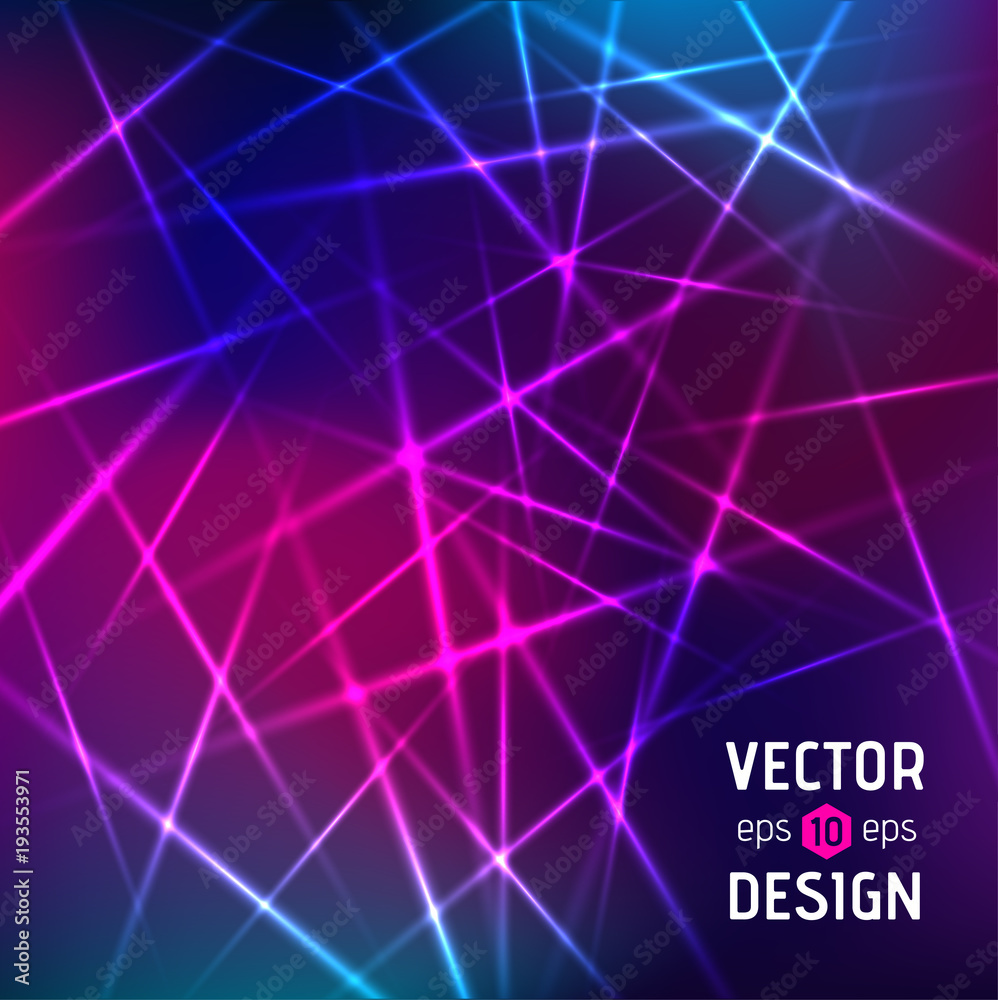 Aufkleber vector abstract background of color laser beams