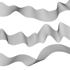 Abstract wave element for design. Stylized line art background. Vector illustration. Curved wavy line, smooth stripes.
