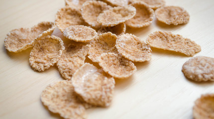 corn flakes, close-up, ready-made breakfast 