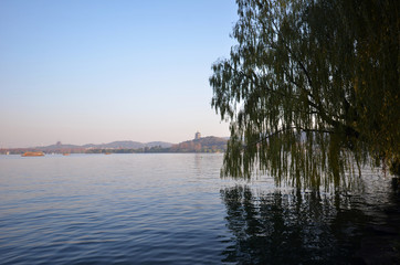 Landscape of West lake in Hangzhou, China