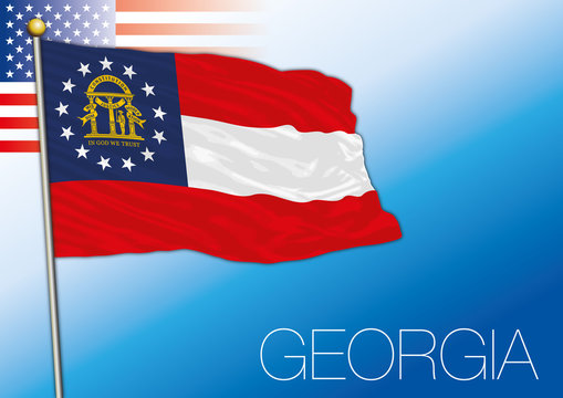 Georgia federal state flag, United States
