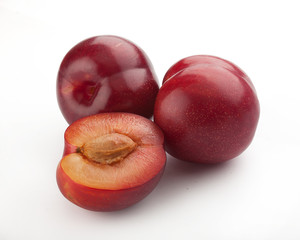 Red plums
