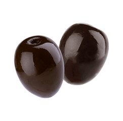 Two black olives