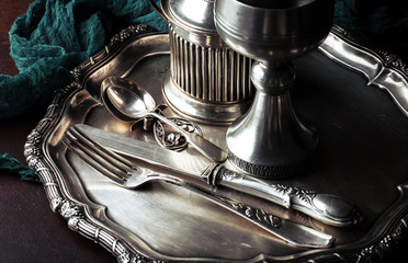 Old silver ware