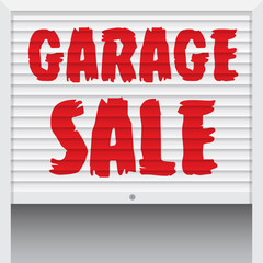 Garage Sale poster, banner template.