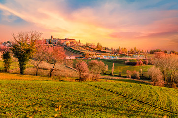 View of Ripa castle, Umbria, Italy