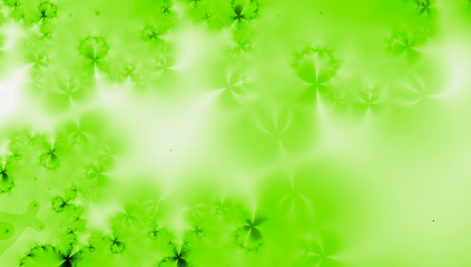 Green and yellow light wavy gradient background pretty fractal design for web, background, invitation or card for spring or Saint Patrick`s day