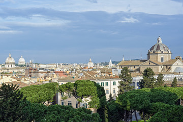 Fototapeta na wymiar Panormic view on Rome