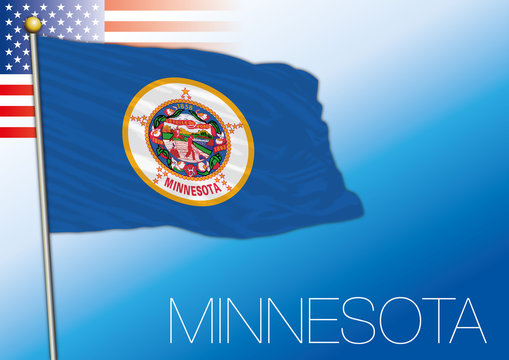 Minnesota federal state flag, United States
