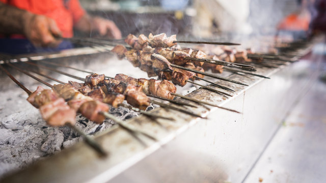 Turkish Kebab Skewer Mutton Shish Kebab Barbecue