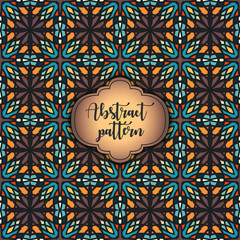 Abstract geometric retro seamless pattern. Vector background.