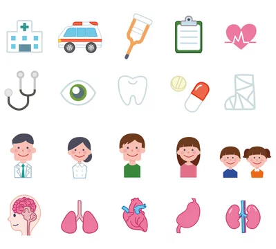 医療 病院に関するアイコンセット イラスト素材 Stock Vector Adobe Stock