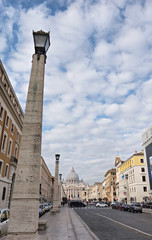 Obraz premium Vatican street lamp