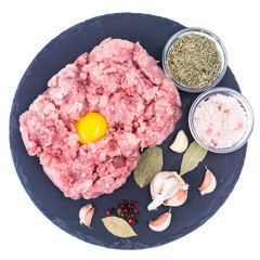 Fresh raw minced meat for cooking