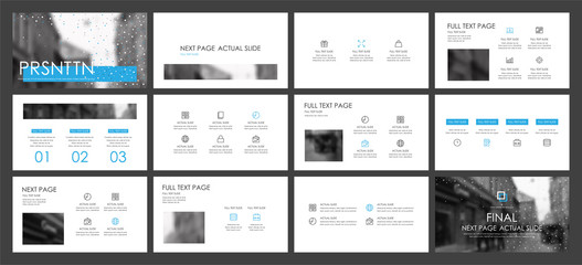 Fototapeta na wymiar This template is the best as a business presentation, used in marketing and advertising, flyer and banner, the annual report. Elements on a dark grey background