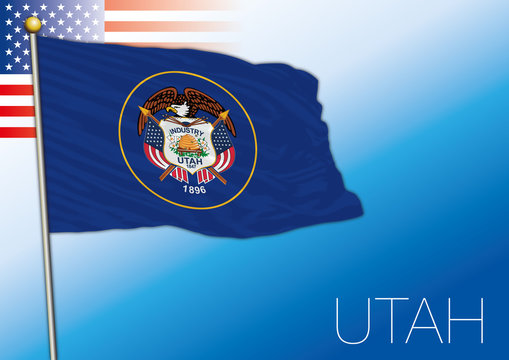 Utah federal state flag, United States