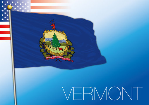 Vermont federal state flag, United States