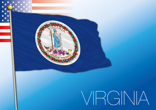 Virginia federal state flag, United States