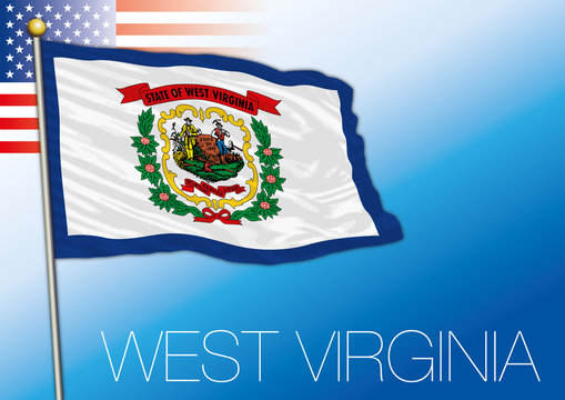West Virginia federal state flag, United States