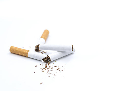 broken cigarette