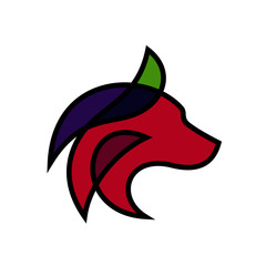 Wolf Logo Stock Vector