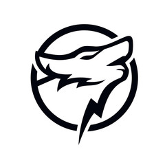 Fototapeta premium Wolf Logo Stock Vector