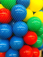 Colored  balls in grid